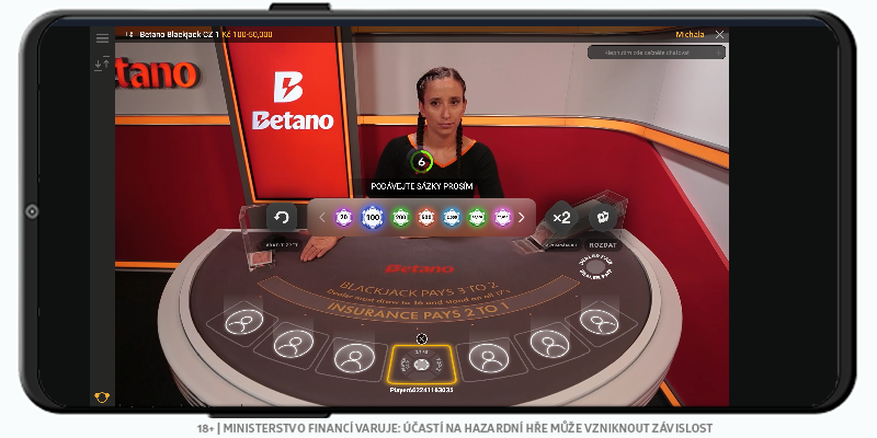 Betano blackjack