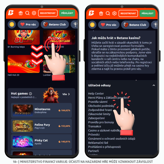 Herní plán casina Betano najdete ZDE Jak najít herní plán v casino Betano