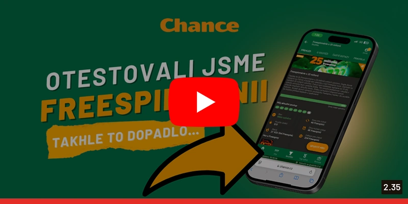 Podívejte se na video z testování zde Chance testování freespinmánie