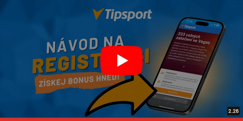 Spustit návod na registraci v Tipsportu Tipsport registrace videonávod
