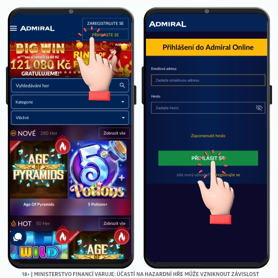 Casino Admiral přihlášení