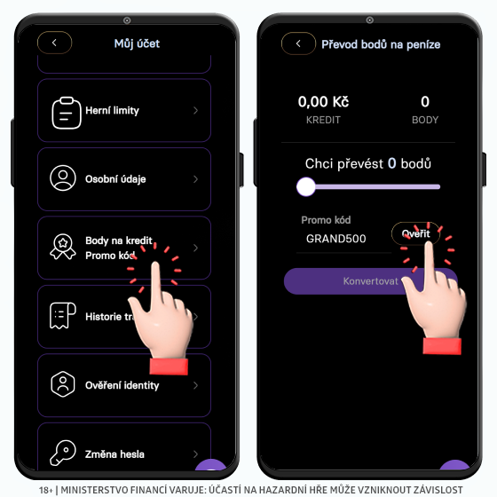 Grandwin casino promo kód GRAND500