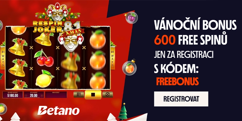Betano štědrý den casino bonus