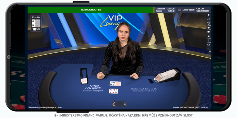 Blackjack strategie v casinu Chance