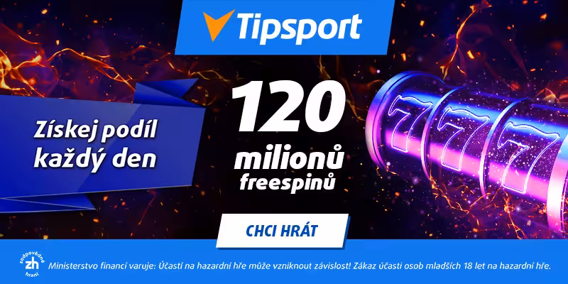 Freespinmánie v Tipsportu zde Tipsport Freespinmánie 2026