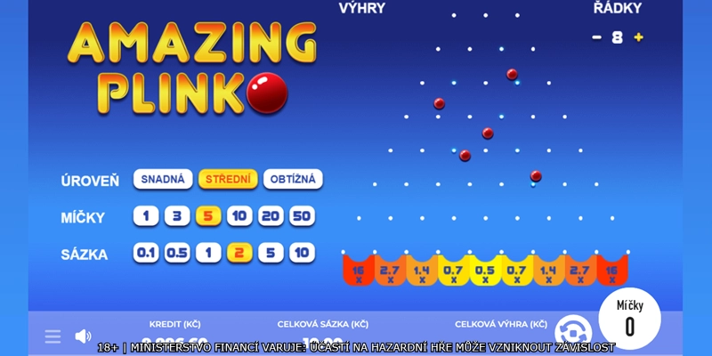 Hra Amazing Plinko online od Tech4Betu