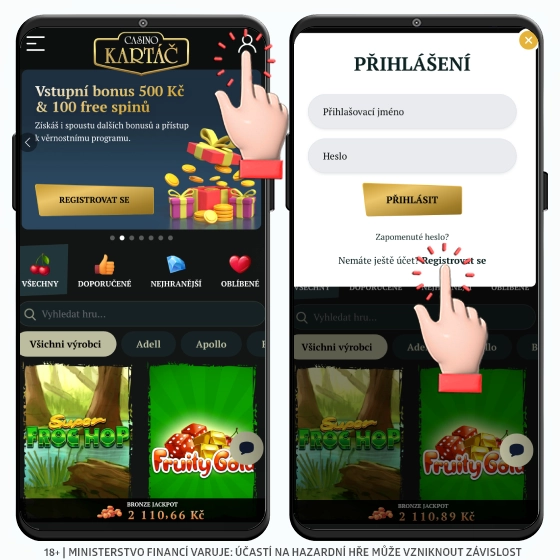 Registrujte se ZDE Casino Kartáč registrace
