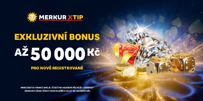 MerkurXtip bonus za vklad až 50 000 Kč