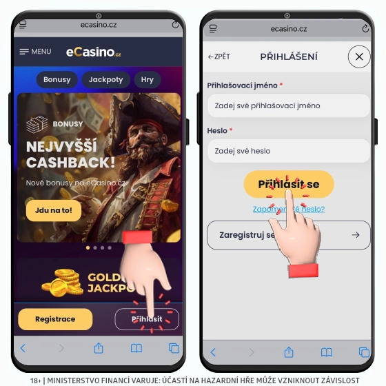 e-casino přihlášení ZDE Přihlášení do e-casina