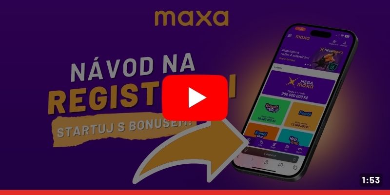 Maxa registrace videonávod