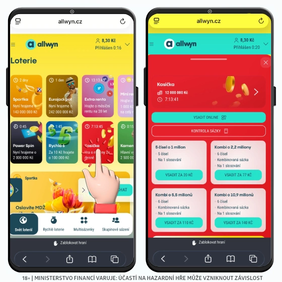 Allwyn Kasička ZDE Allwyn Kasicka loterie