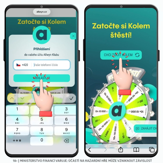 Allwyn Kolo štěstí ZDE Kolo štěstí v Allwyn