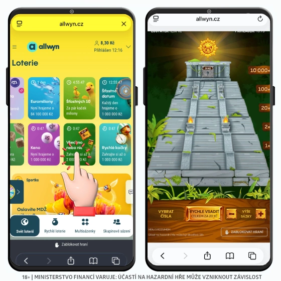 Allwyn loterie Všechno nebo nic
