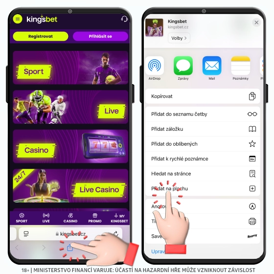 Kingsbet aplikace iOS