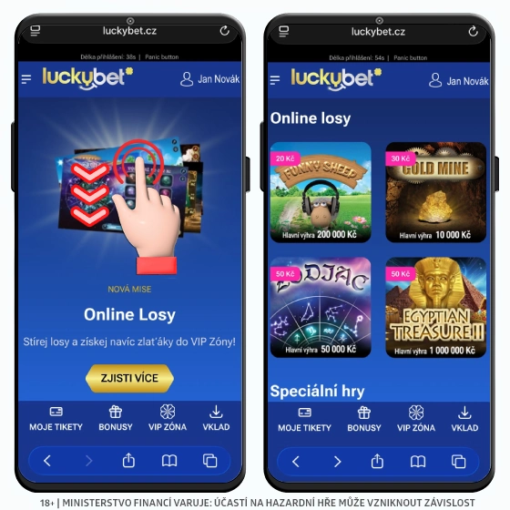 Luckybet online losy