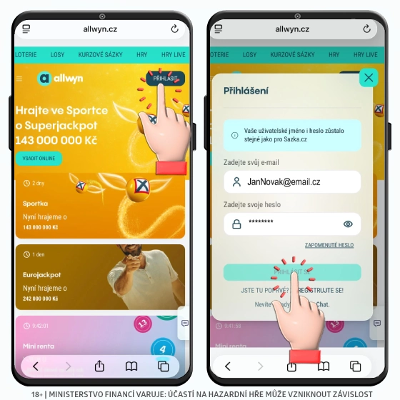 Sazka Hry přihlášení 