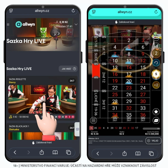 Ruleta Sazka hry Sazka hry ruleta