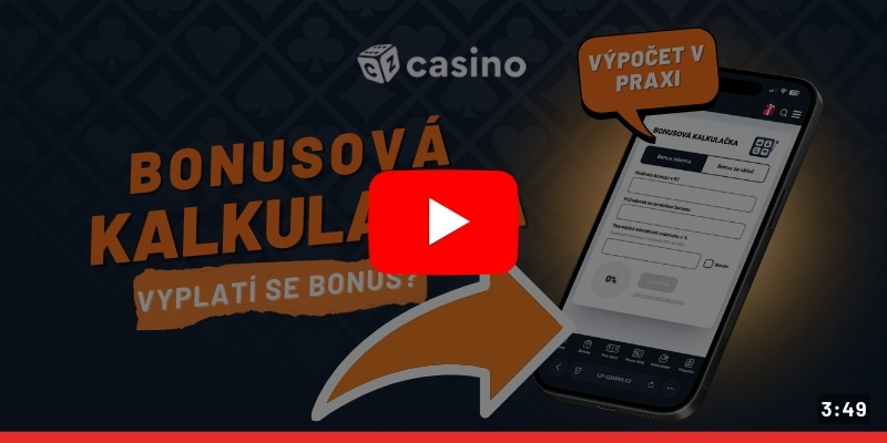 Bonusová kalkulačka v casinu