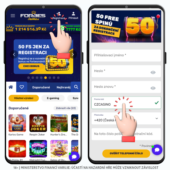 Forbes promo kód CZCASINO