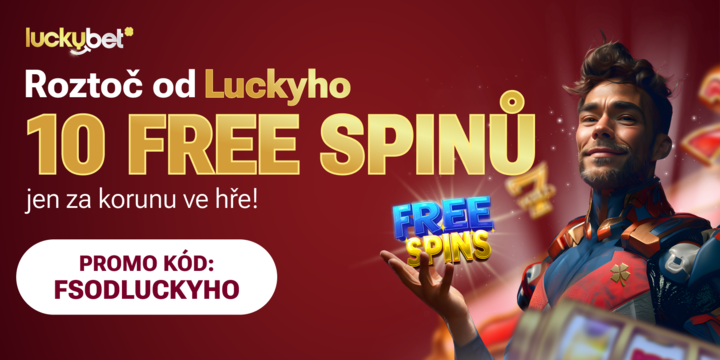 LuckyBet promo kód s free spiny za 1 Kč