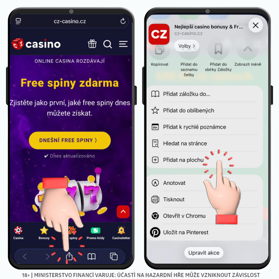 Návod na stažení CZ-CASINO aplikace na iOS