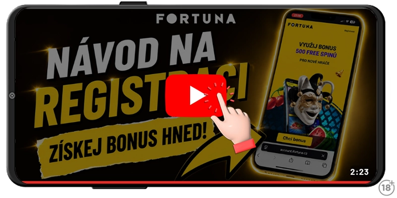 Fortuna registrace youtube