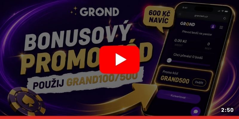 Videonávod, jak použít Grandwin promo kód