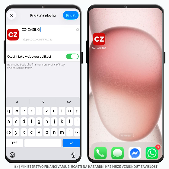 Jak přidat CZ-CASINO aplikaci na iOS