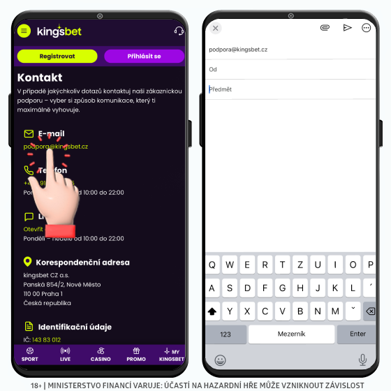 Kingsbet email