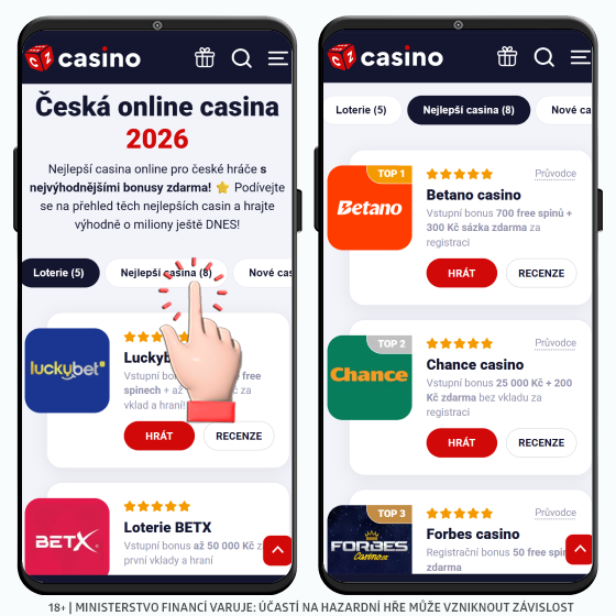 Přehled casin - návod, jak pracovat s touto stránkou