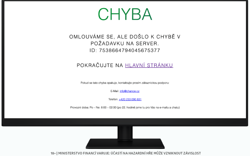 Chance výpadek
