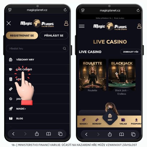 magic planet live casino 1