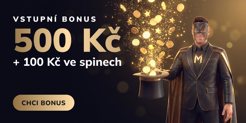 Vstupní bonus 500 Kč + 100 Kč ve spinech Magic Planet