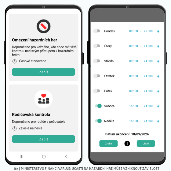 Aplikace na blokování hazardu BetBlocker
