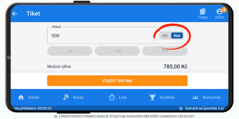 Jak vsadit Tipsport Nety
