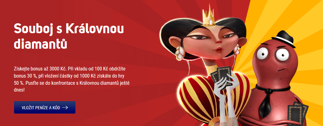 Zahrejte si s Královnou v Sazce kasínu a berte bonus