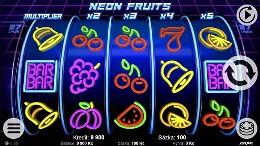 synot tip kasíno - neon fruits - nové hry - bonus